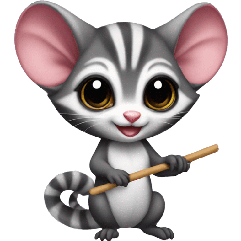 sugar glider with magic wand emoji