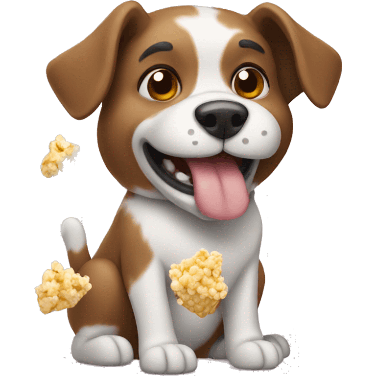 dog with popcorn  emoji