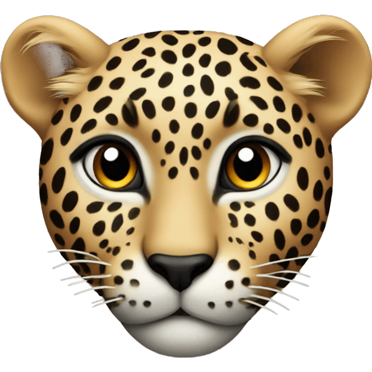 Leopard heart emoji