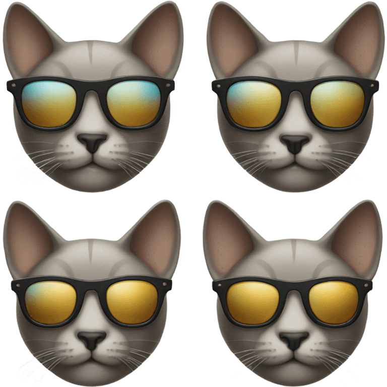 Cat with sunglasses emoji