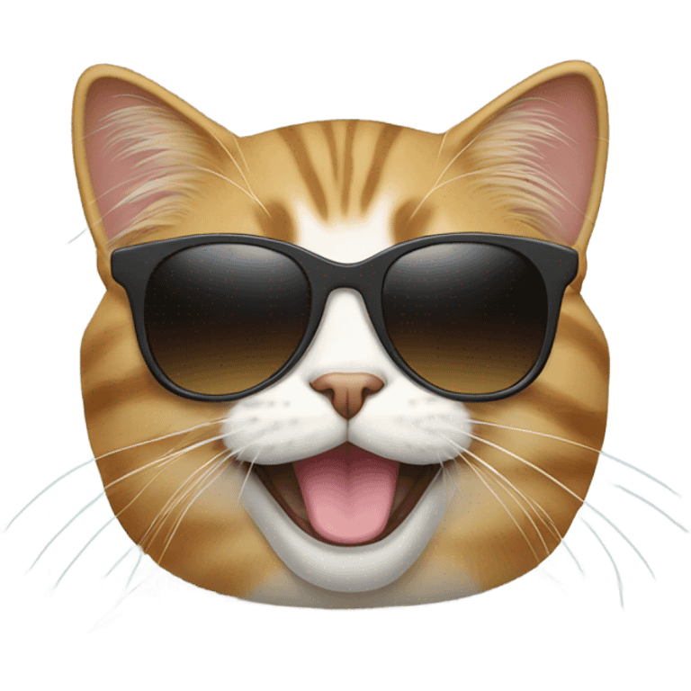 Cat with sunglasses emoji