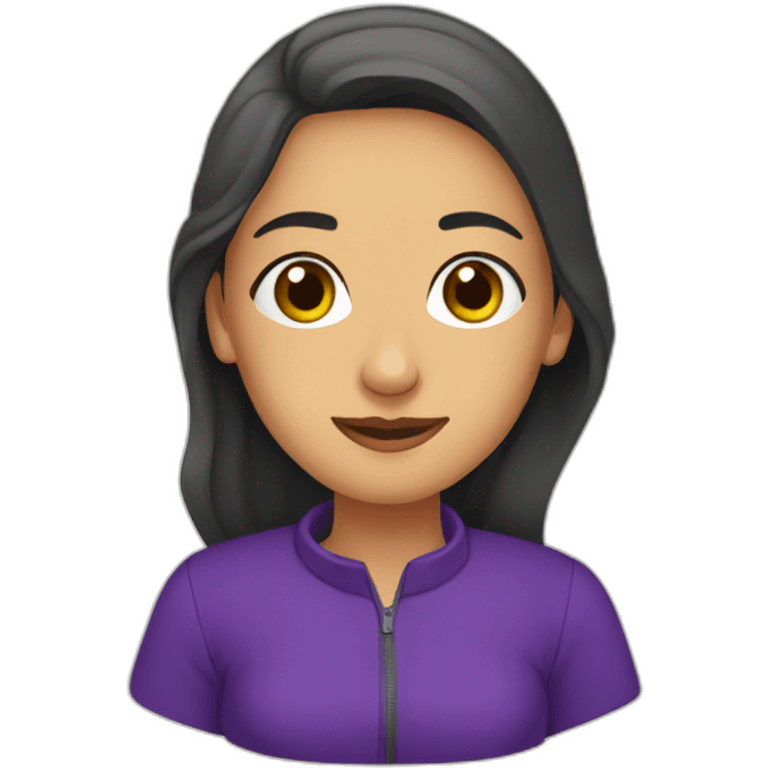 Armenian women in purple clothing in the bus station emoji