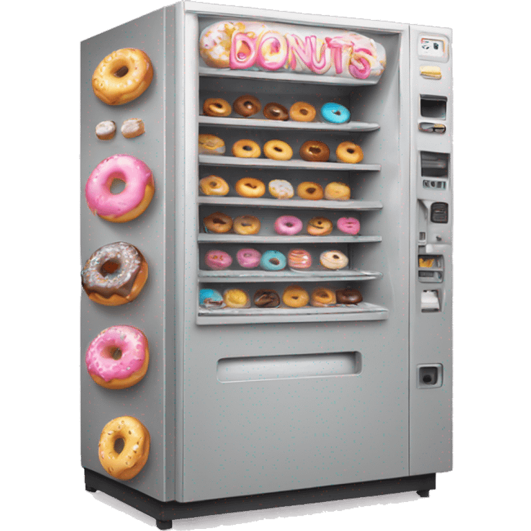 vending machine with donuts emoji