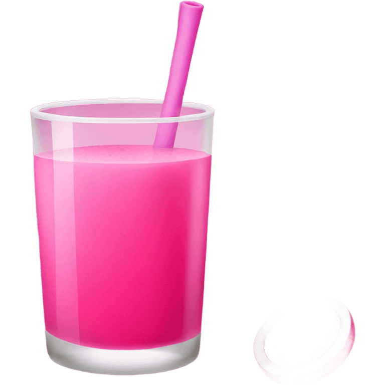 Pink alcoholic drink emoji