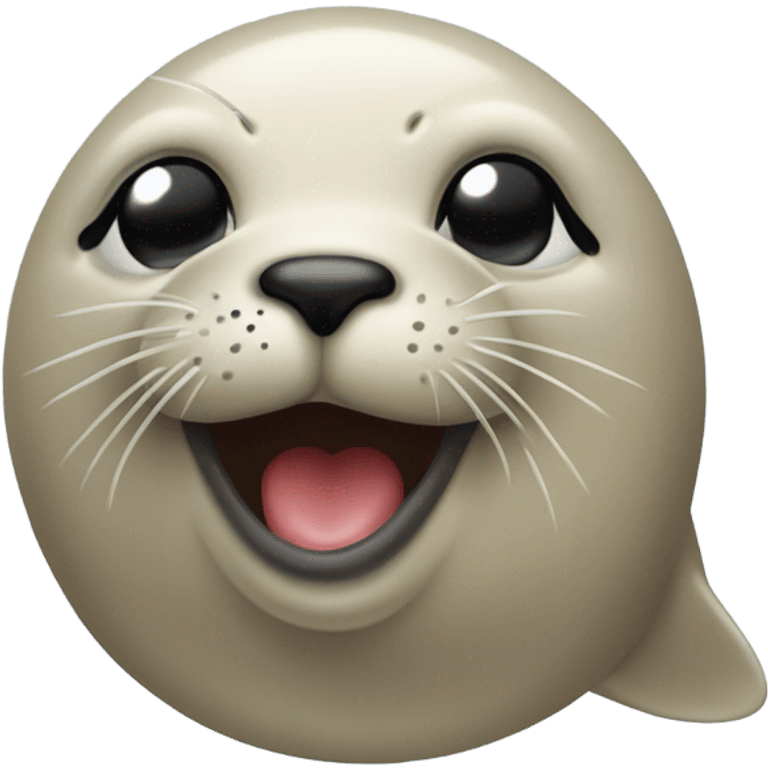 seal blowing a kiss emoji