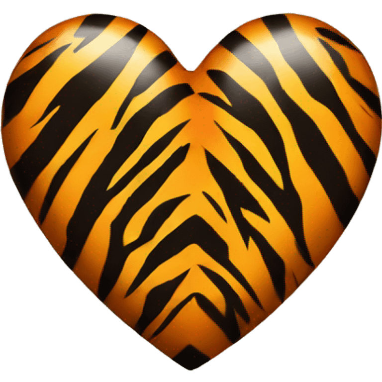 Heart with pin tiger stripes  emoji