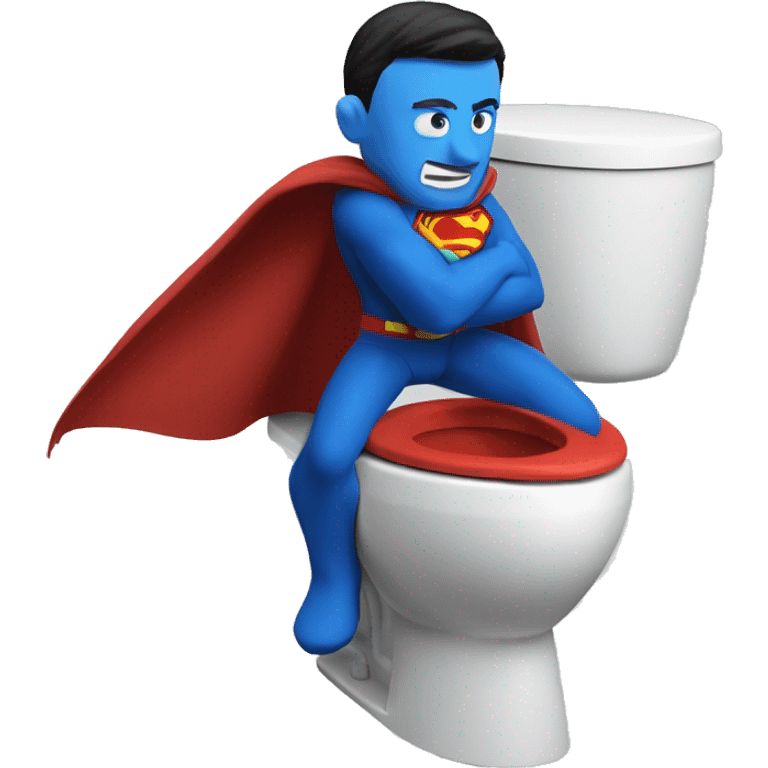 skibidi toilet superman emoji