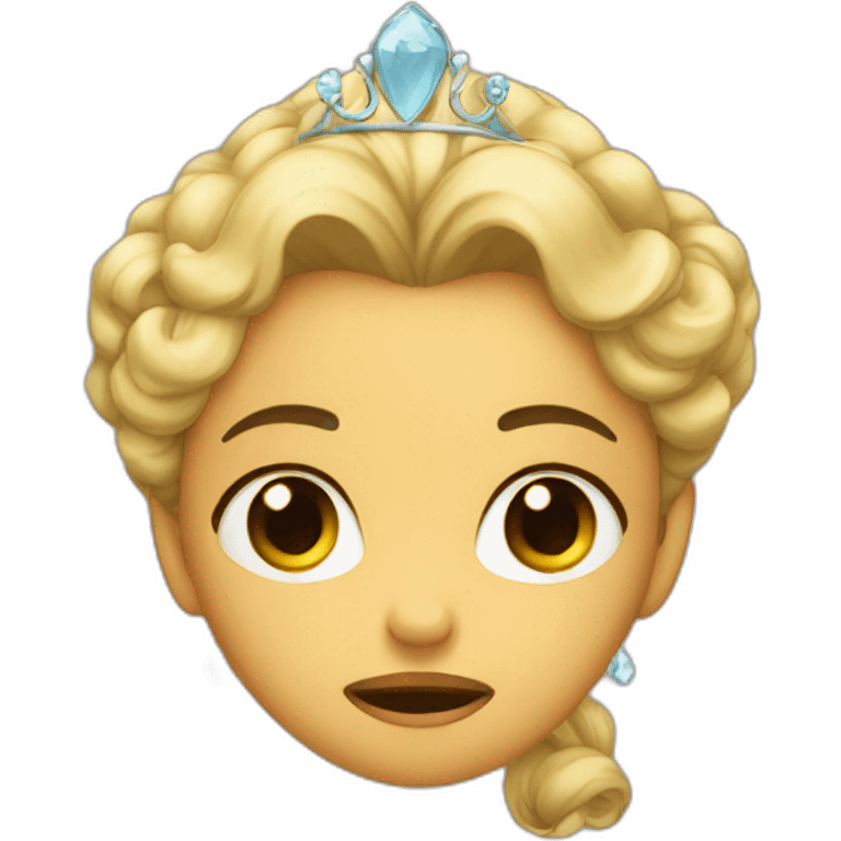 Princess crying emoji