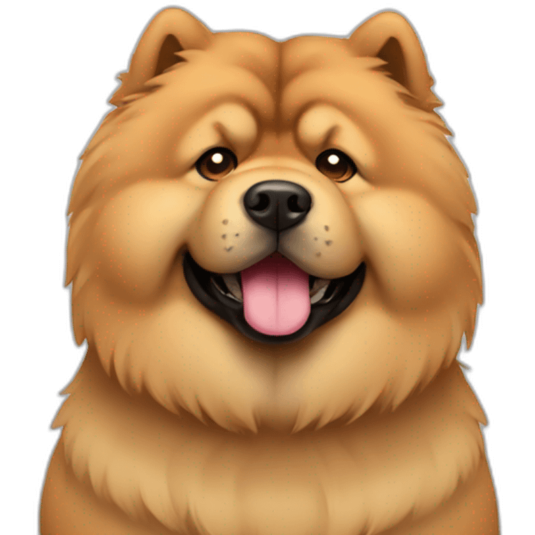 chow-chow with heart instead of eyes emoji