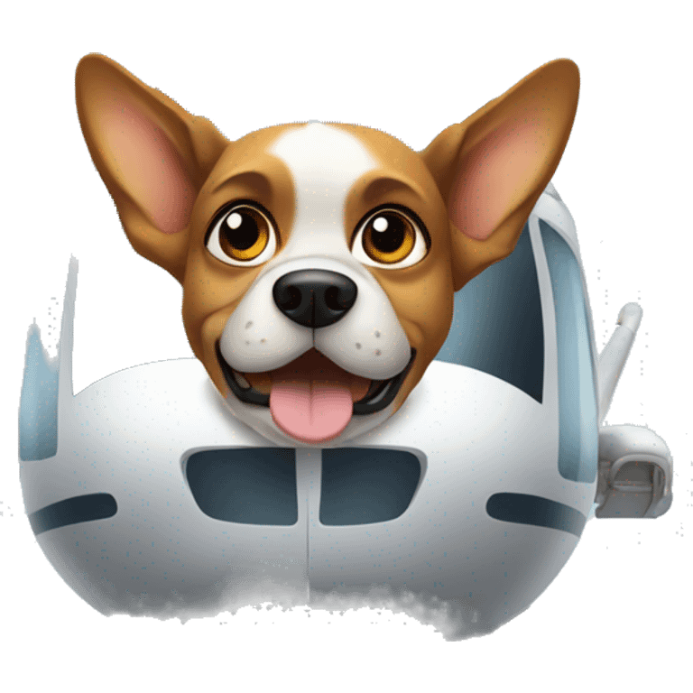 dog in a helicopter  emoji