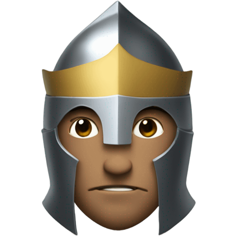 Knight with an arrow in his head emoji