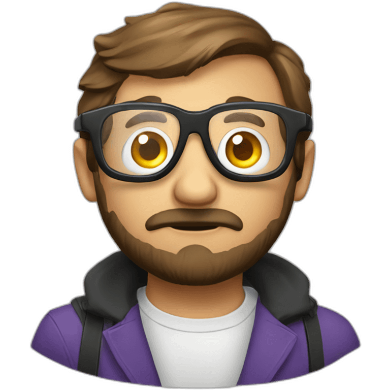 Eule Anzug Brille emoji