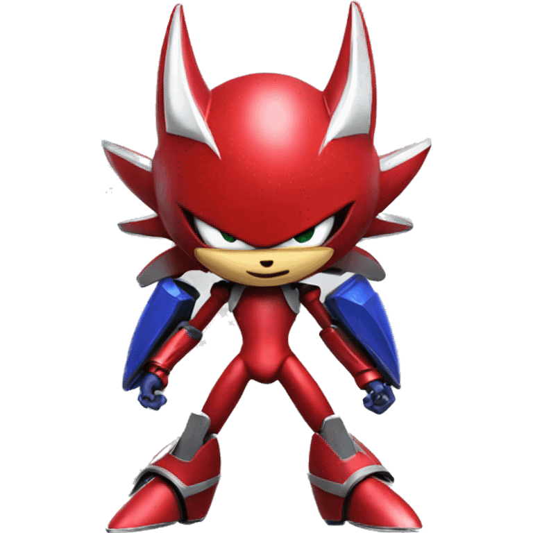 Red metal sonic emoji