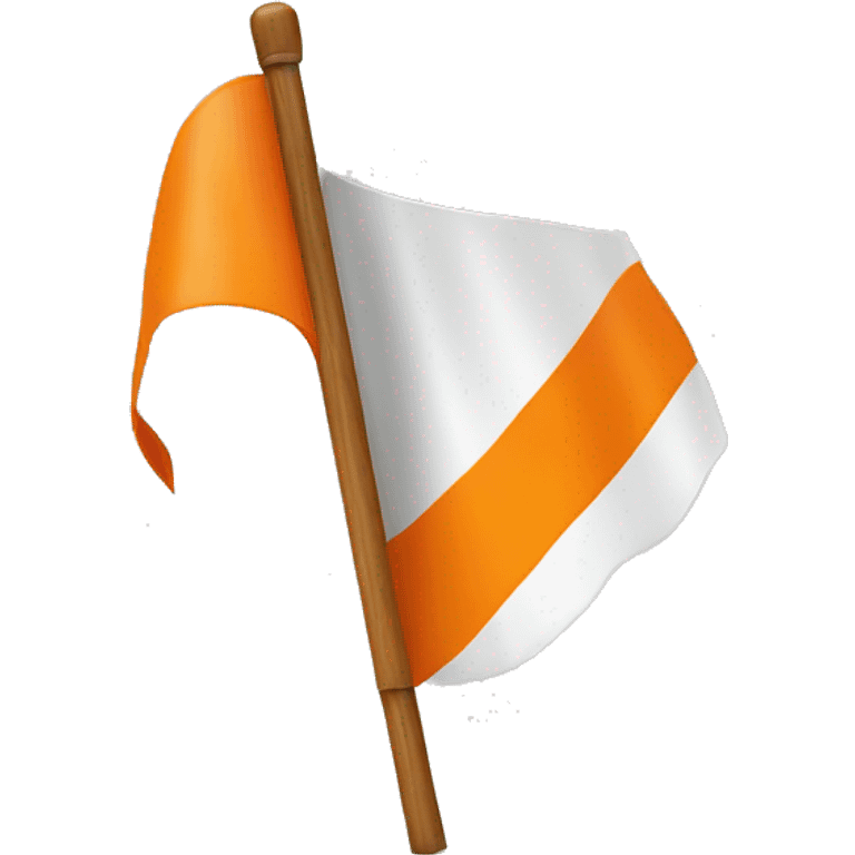 an orange trangular flag emoji