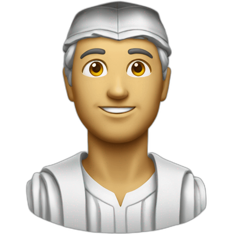 Italian statue graduating emoji