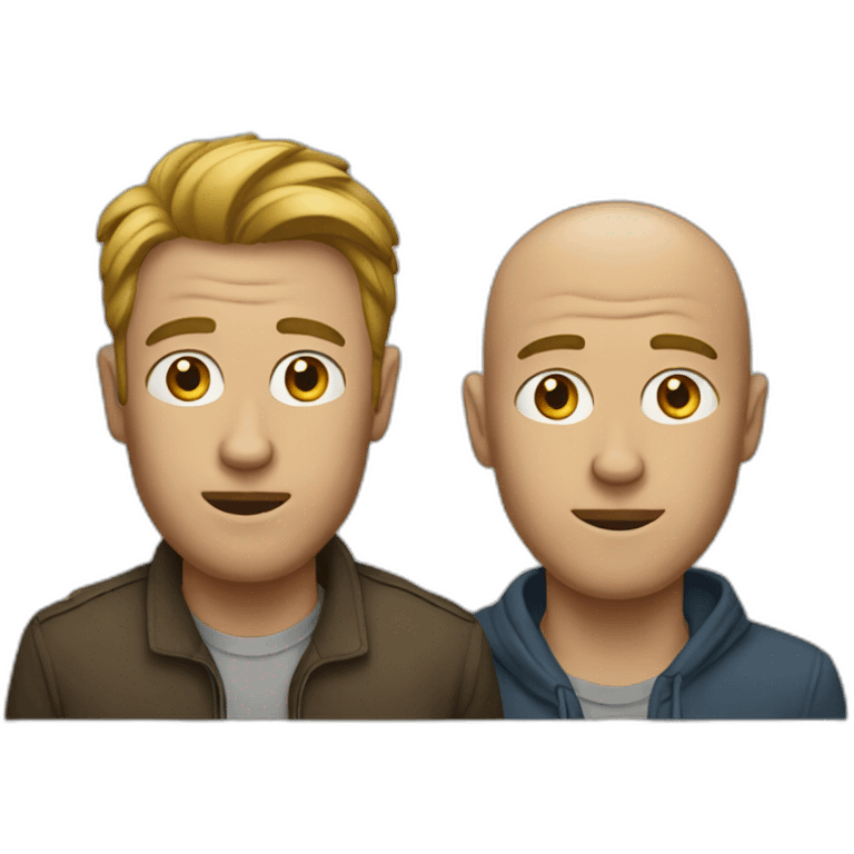 Two men missing emoji