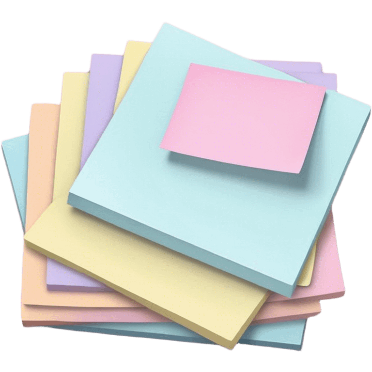 pastel sticky notes emoji