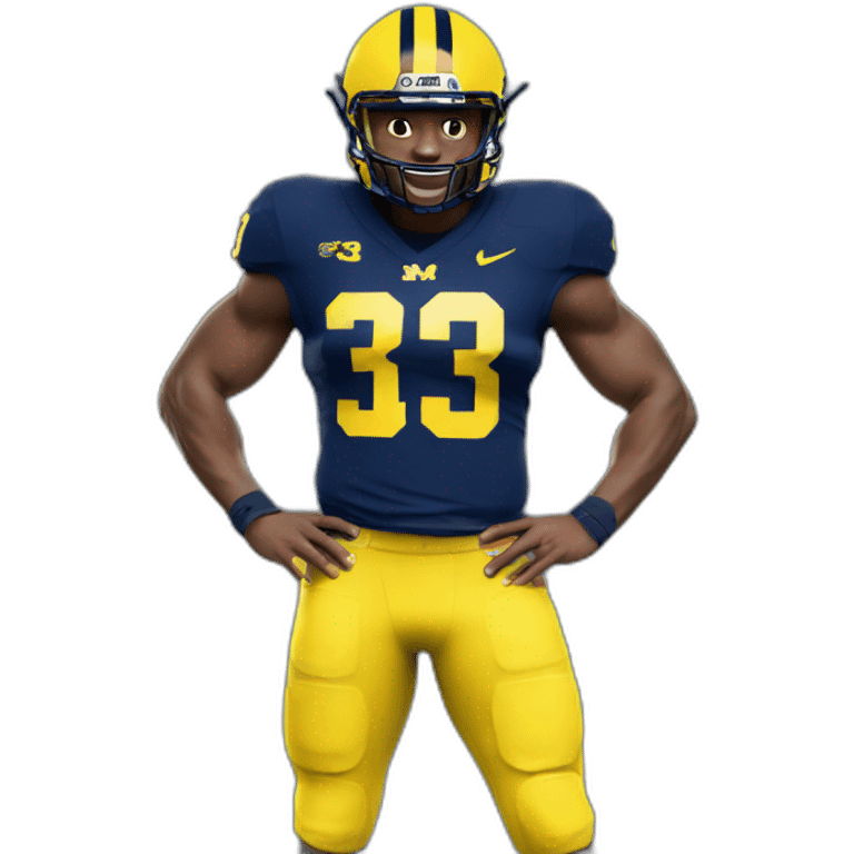 university of michigan football player emoji