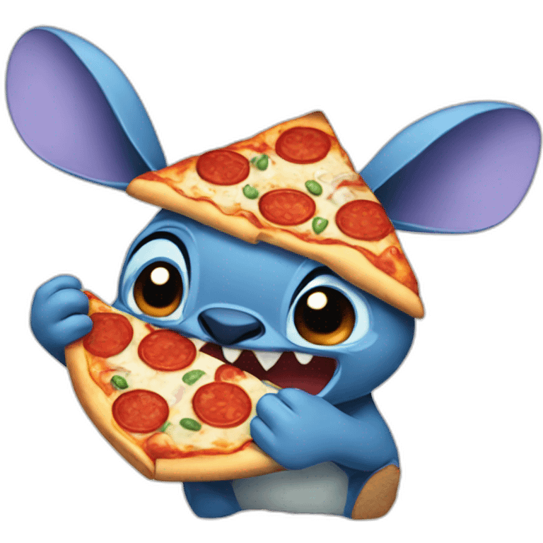 stich eat pizza emoji