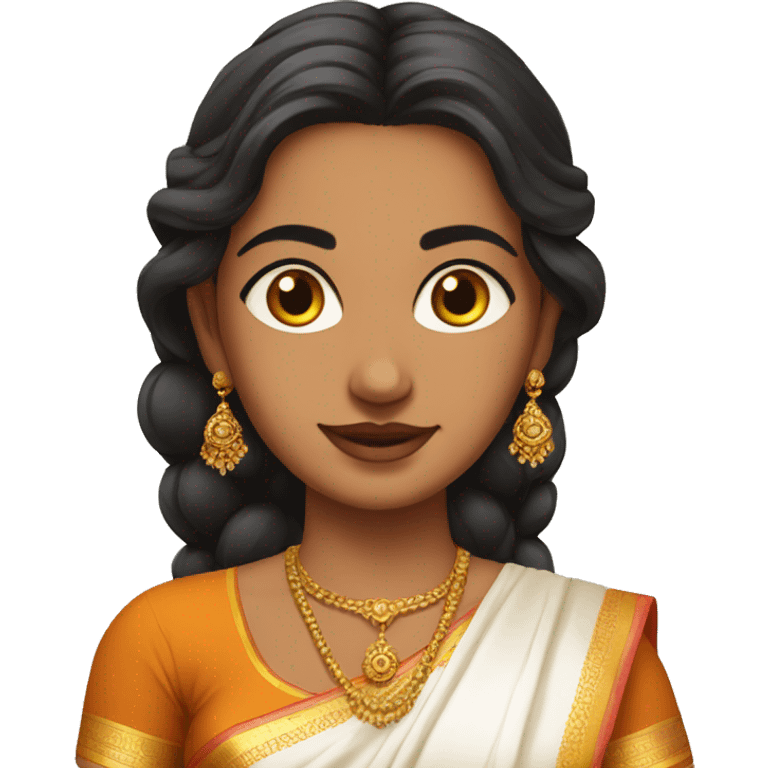 south indian white girl in halfsaree emoji