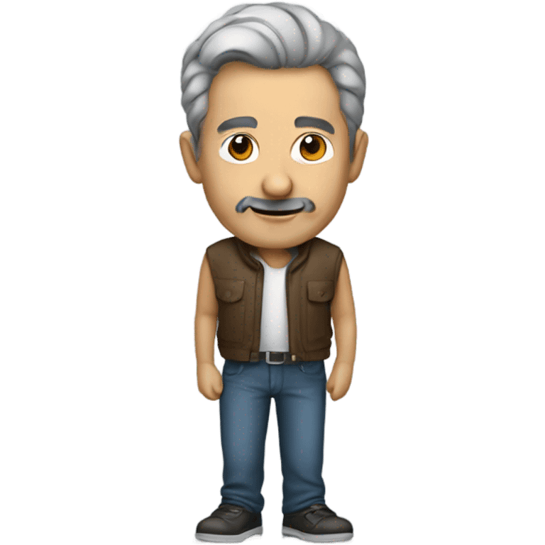 A 50 years old male graphic designer emoji