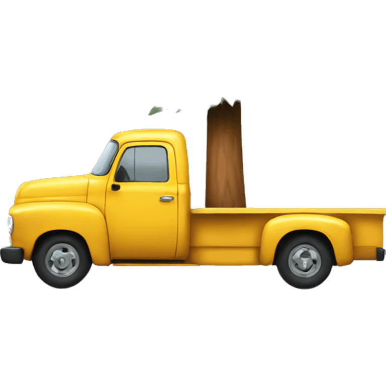 Pine tree in truck emoji