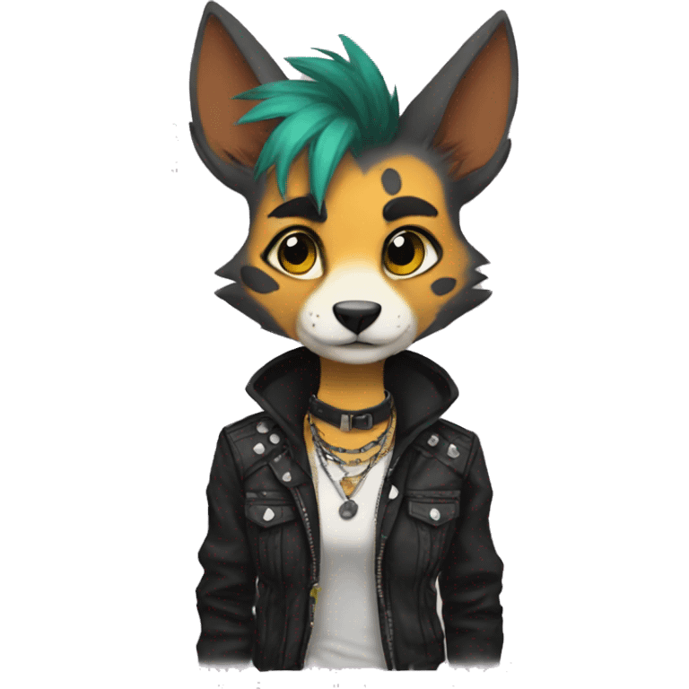 Punk Anthro Fursona emoji