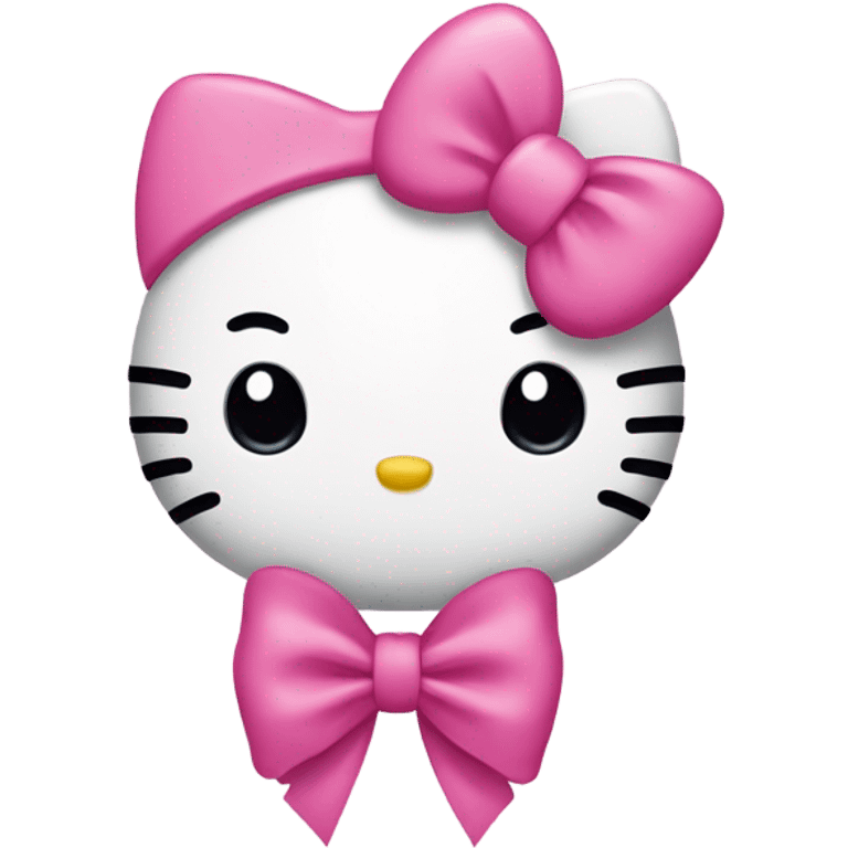 Hello kitty with bow  emoji