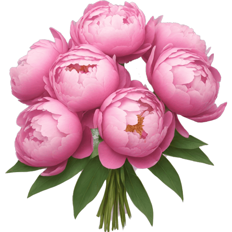 bouquet of peonies emoji