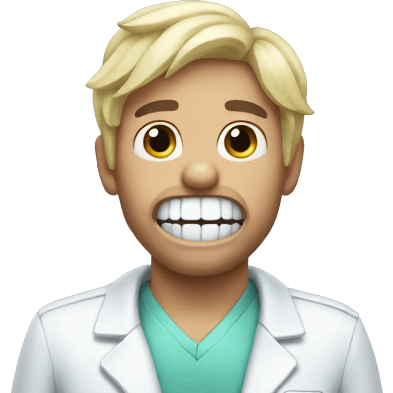 I hate the dentist emoji