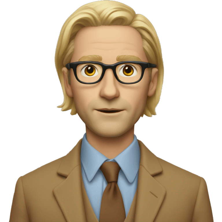 Professional ID photo of Wes Anderson emoji