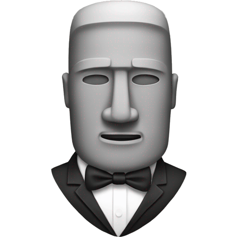 moai with bowtie emoji