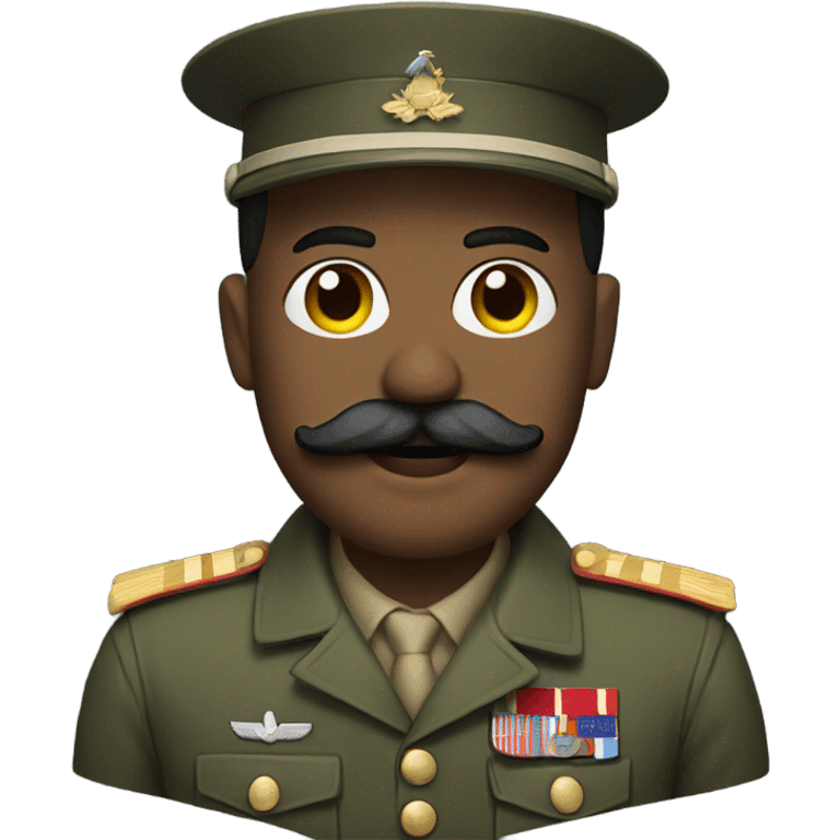 Soldier with a mustache emoji