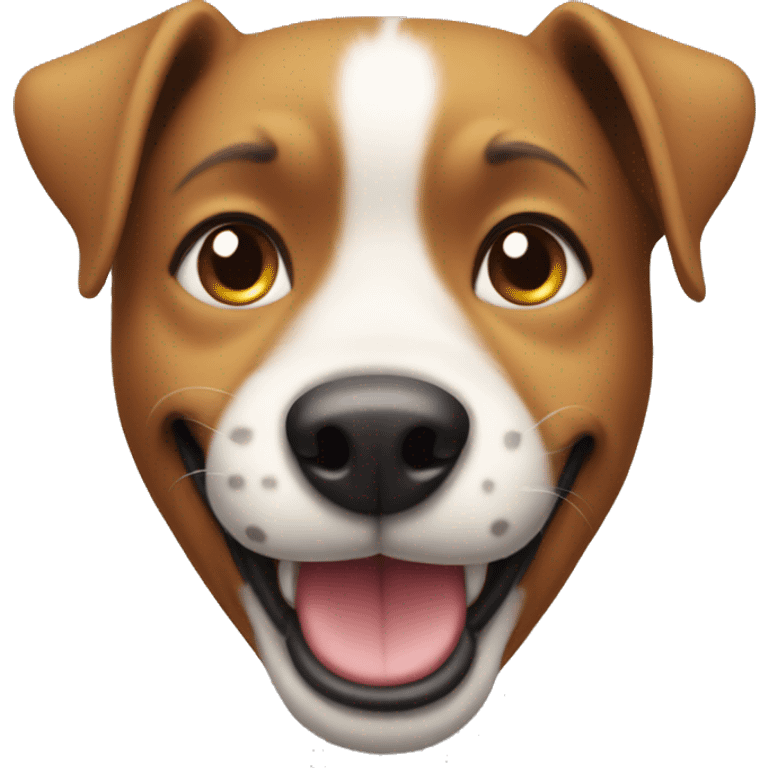 dog with smily sill face emoji