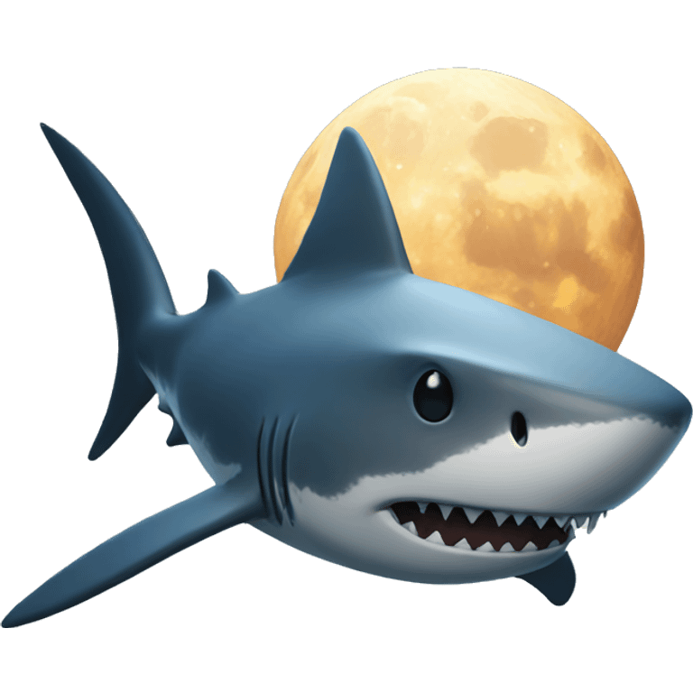 key shark moon emoji