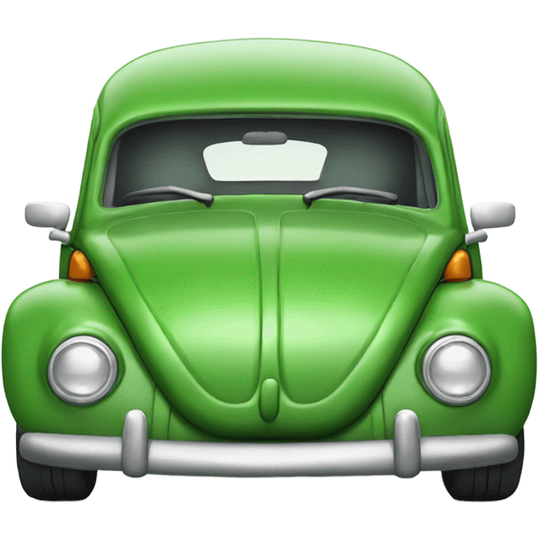 Vomit green Volkswagen beatle  emoji