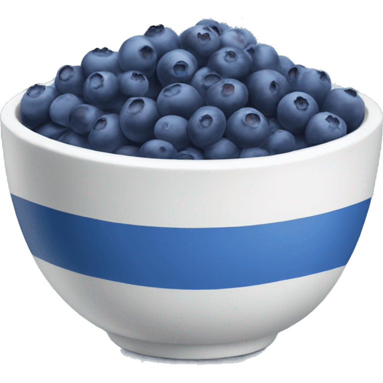 Bowl of blueberries  emoji