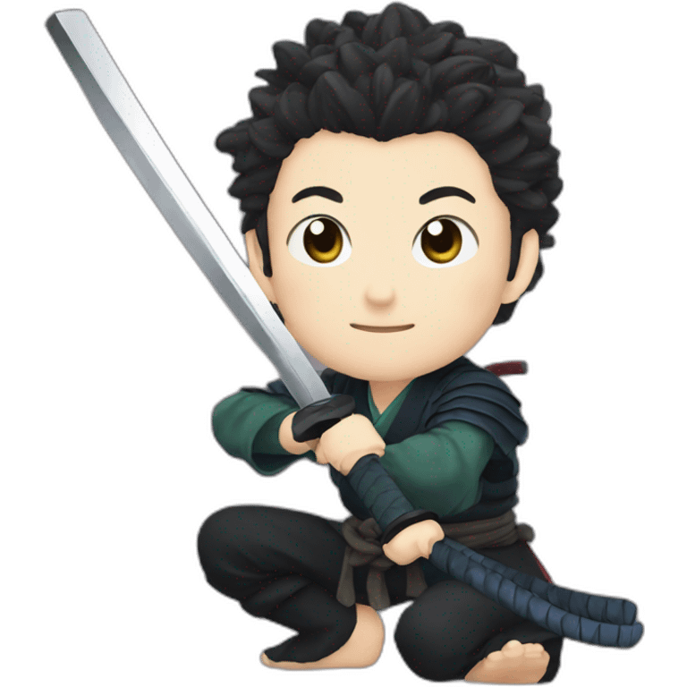 Tanjiro with katana emoji