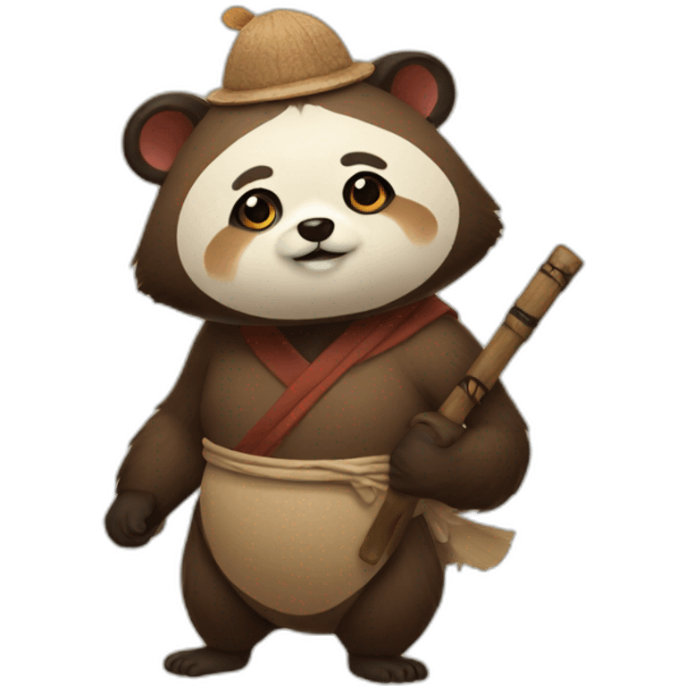 traditional japanese tanuki emoji