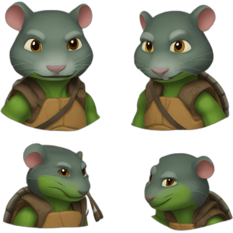 splinter the rat ninja turtles emoji