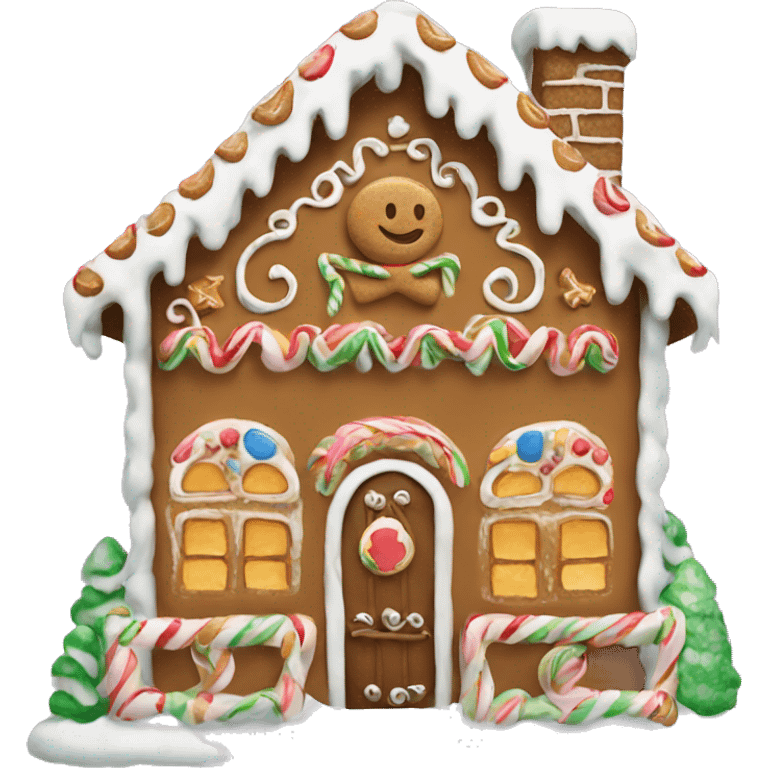 gingerbread house emoji