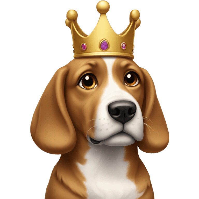 Dog with crown emoji