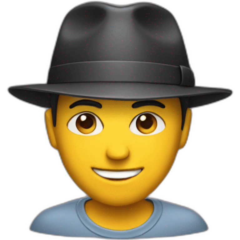 DJ with a hat emoji