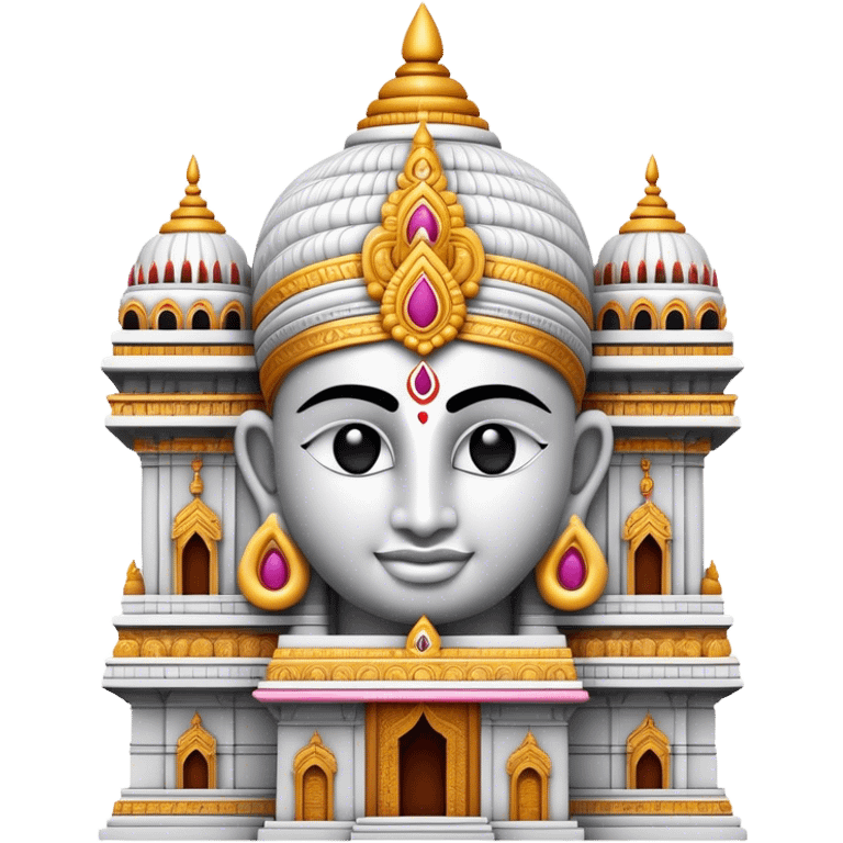 Cinematic Realistic Tirupati Balaji Temple Landmark Emoji, depicted with intricate carvings and spiritual aura rendered with lifelike detail and radiant, divine lighting. emoji