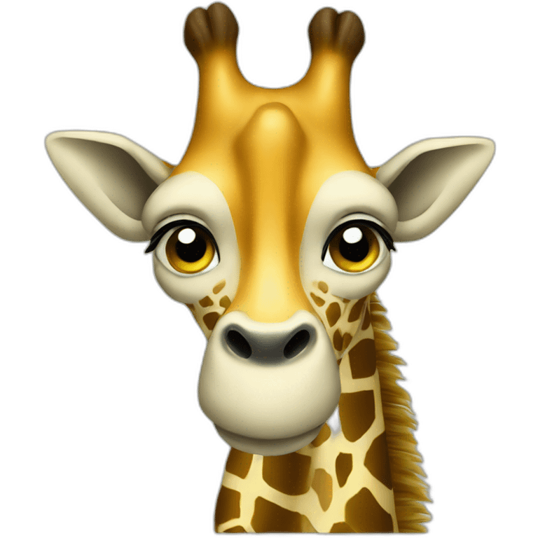 Girafe qui nage emoji