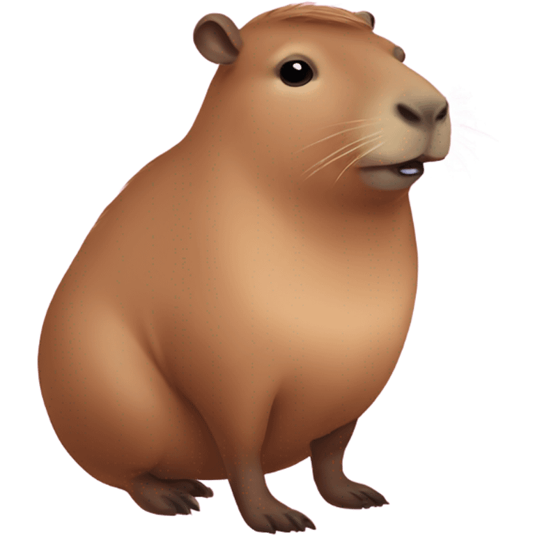 capybara in a pink dress emoji