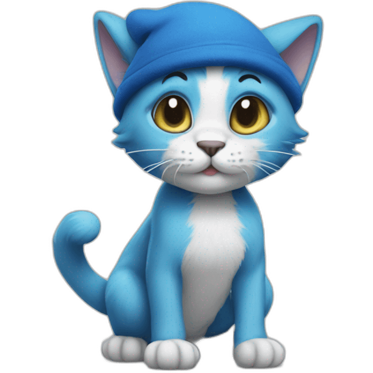 Smurf cat emoji