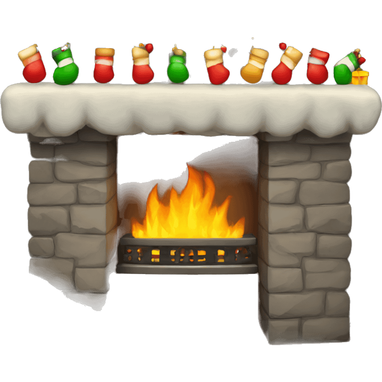 chrismas fireplace emoji