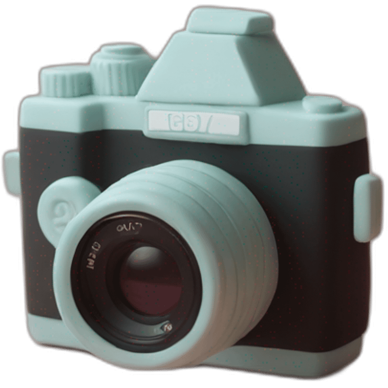 Plasticine slr film camera emoji