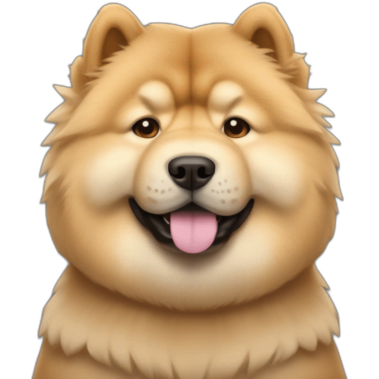 chow chow in a tesla car emoji